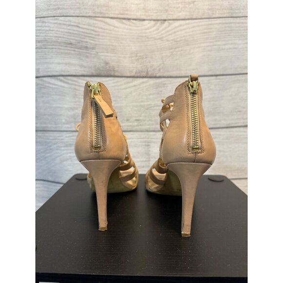 Nine West Authority Leather Strappy Heal Size 8 - Picture 3 of 5